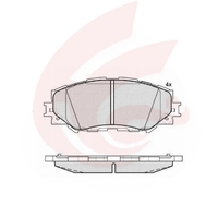 Front Brake Pads For TOYOTA Corolla 2007-2018.ZRE152.ZRE172.ZRE182.Prius 04465-02220 .04465-02400.04465-47060.04465-47070