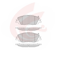 Front Brake Pads For TOYOTA Corolla 2018-ON MZEA12 NRE210 ZWE211 04465-12670-KY REF: DB15043