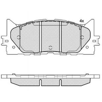 Front Brake Pads For TOYOTA Camry Hybrid 07-17 AHV40 AVV50 LEXUS ES350 04465-33471 04465-33450