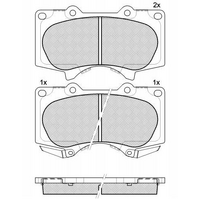 Front Brake Pads For TOYOTA Prado KDJ120.GDJ150.GRJ120.GUN.04465-35290.04465-60320.04465-0k091.04465-0k280.04465-0k360