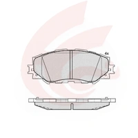 AKOK Performance Front Brake Pads For Lexus HS250h Hybird ANF10 07.2009-03.2018 2AZ-FXE 2.4L 04465-02400