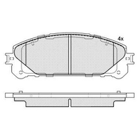 Front Brake Pads For TOYOTA Kluger Lexus GSU40.GSU50.RX450H.NX300.04465-48150.04465-0E010