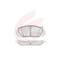 Front Brake Pads For TOYOTA Yaris 2006+.NCP90 / 91 / 93 NCP13#.Prius ZVW40.Prius C NHP10.Lexus CT200H; Corolla NKE165; 04465-52260 / 52320 / 12640