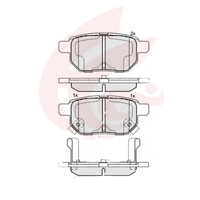 Rear Brake Pads For TOYOTA Corolla 2007-2018 ZRE152.ZRE172.ZRE182.Prius ZVW30.04466-12130.04466-76012.04466-12150.04466-47080.04466-47020.04466-47030