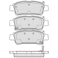Rear Brake Pads 112*426*165 For TOYOTA Estima Tarago 2000-2005 ACR30 Avensis ACM20 04466-28030 04466-44010 04466-28080