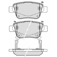 Rear Brake Pads For TOYOTA Tarago Estima 2006-.ACR50.GSR50.04466-28110.04466-58010.102*460*165