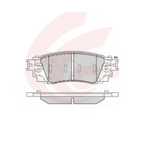 Performance Rear Brake Pads Fit Toyota Camry 2018-ON 70 Series RAV4 50 Series C-HR Lexus ES300H UX200 NX200H NX300H 04466-33230 10010 48160