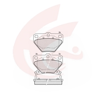 Rear Brake Pads For TOYOTA Corolla Prius ZZE122 ZZE123 NHW11 NHW20.04466-52030-AKOK.04466-20090.04466-52050