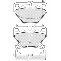 Rear Brake Pads For TOYOTA Corolla Prius ZZE122 ZZE123.NHW11 NHW20.ZZT231 04466-52030.04466-20090.04466-52050