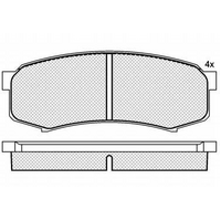 Rear Brake Pads For TOYOTA Prado 2003-2023 KDJ120.KDJ150.GDJ150 GRJ.04466-60090.04466-60140