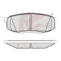 AKOK Performance Rear Brake Pads For TOYOTA Land Cruiser Lexus LX570 200 Series VDJ200 GRJ200 URJ200 04466-60120.