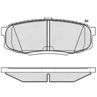 AKOK Performance Rear Brake Pads For TOYOTA Land Cruiser Lexus LX570 200 Series VDJ200 GRJ200 URJ200 04466-60120.