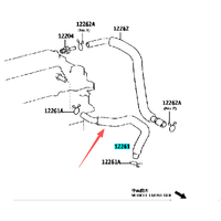 Ventilation Hose For TOYOTA Corolla 2000-2006 ZZE122 1ZZ-FE 12261-0D060 12261-22070