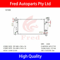 Radiator For TOYOTA Corolla NZE121.ZZE122.ATM.16400-21160.16400-21180.16400-0D330.12103