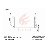 Radiator For TOYOTA Rukus Acensis AZE151.AZT270.16400-28661.12643