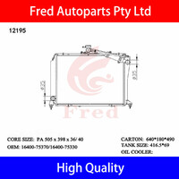 Radiator For TOYOTA Hiace Manual RCH103.16400-75370.12195.16400-75330