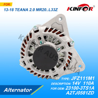Alternator Fits Nissan 2013-2018 TEANA 2.0L L33Z 23100-3TS1A-KINFOR JR-JFZ111M1