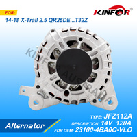 Alternator Fits Nissan 2014+ X-Trail 2.5L 23100-4BA0C-VL0-KINFOR JR-JFZ112A