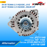 Alternator Fits Nissan 2003+ TEANA,2.3L 23100-9W210-HTC-KINFOR JR-JFZ111H0