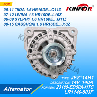 Alternator Fits Nissan 2006+ SYLPHY 1.6L,Qashqai ,LIVINA,TIINA 23100-ED50A-KINFOR JR-JFZ114H1