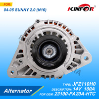 Alternator Fits Nissan 2004 Sunny 2.0L N16 23100-PA20A-HTC-KINFOR JR-JFZ110H0