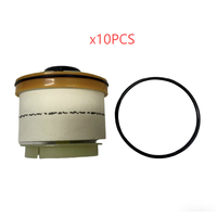 10PCS x Diesel Fuel Filter For TOYOTA Hilux 2005~2015 KUN16 KUN26 N70 1KD 2KD-FTV Hiace KDH 2KD.5LE 23390-0L041.23390-0L010
