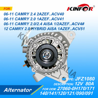 Alternator 80A For TOYOTA Camry 2002-2010 ACV40.ACV36 JFZ1080.27060-0H120.27060-0H080.27060-0H171 27060-0H220 0H221
