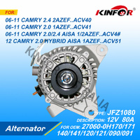 Alternator 80A Fits Camry 2002-2010 ACV40.ACV36,JFZ1080.27060-0H120.27060-0H080.27060-0H171 27060-0H220.