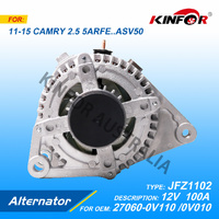 Alternator 100A 4pin For TOYOTA Camry 2012+ ASV50.RAV4 ASA44. JFZ1102.27060-0V090.27060-36011.27060-0V110..27060-36080