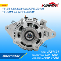 Alternator 4 pin Fits Rav4 2016+ ZSA42 JFZ1121.27060-37180.27060-0T280.JFZ1121