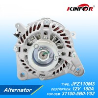 Alternator 100A Fits Honda Accord 2.4L L4 CR2 2013~2017 31100-5B0-Y02/31100-5A2-A02/JR-JFZ110M3