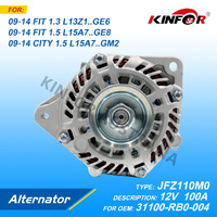 Alternator Fits Honda 2009+ 1.3L 1.5L CITY,FIT 31100-RB0-004-KINFOR JR-JFZ110M0