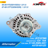 Alternator Fits Honda 2005+ 1.3L 1.5L CITY,FIT 31100-RMN-W01-KINFOR JR-JFZ107M0