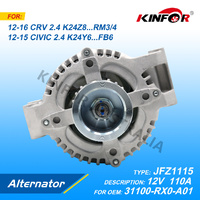 Alternator Fits Honda 2012+ 2.4L CRV 31100-RX0-A01-KINFOR JR-JFZ1115