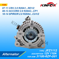Alternator Fits Honda 2007+ 2.0L CRV,Accord 31100-RZP-G01-KINFOR JR-JFZ1112