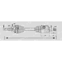 CV Drive Shaft Right Fits Corolla 2014.ZRE172.43410-02660.43410-12B00 