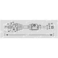 Front CV Drive Shaft RIGHT RH For TOYOTA Kluger 2014-2016 2WD GSU50 43410-0E140