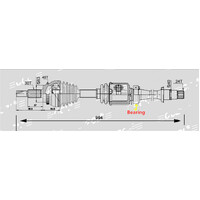 CV Drive Shaft RIGHT RH For TOYOTA Kluger V6 2WD 2007-2013 GSU40.43410-0W190.43410-0W240
