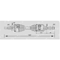 Front CV Drive Shaft Right Fits Toyota Kluger 2007-2013 V6 4WD AWD GSU45 43420-0W210.43410-0E050