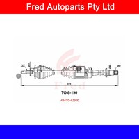 CV Drive Shaft RIGHT RH For TOYOTA RAV4 Hybrid 2020+ AXAH54.MXAA52.43410-42300