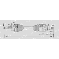 CV Drive Shaft LEFT For TOYOTA Corolla 2014+.ZRE172.43420-02A10.43420-12A80