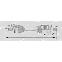 CV Drive Shaft LEFT For TOYOTA Kluger 2014-2016 2WD / 4WD GSU50.GSU55.43420-0E100 