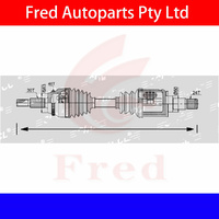 Front CV Drive Shaft LEFT For TOYOTA Kluger 2017-2020 2WD 4WD GSU50 GSU55 43420-0E150 43420-0E151