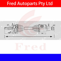 CV Drive Shaft 26TH LEFT For TOYOTA Camry 2018.ASV70.43420-33360