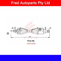 CV Drive Shaft LEFT For TOYOTA RAV4 2020+ MXAA52.43420-42260