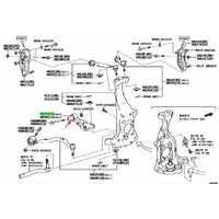 Straight lower suspension bush (Large)  LEFT=RIGHT Fits Lexus LS460 LS600 2007-2013 USF40/41 UVF  48655-50070