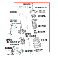 Front Shock Absorber Assembly Left For TOYOTA Kluger 50 55 Series 2014-2021 GSU50 GSU55 48520-0E230-ZC