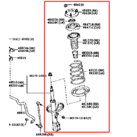Front Shock Absorber Assembly Left For TOYOTA Camry 2000-2005 4 Cyl ACV36 1997-2002 SXV20 48520-39605-ZC