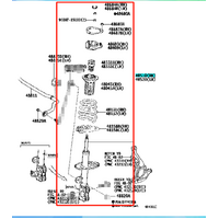 Front Shock Absorber Assembly Left For Lexus NX Series 2014-2018 NX200 AGZ15 48520-79295-ZC