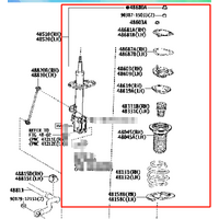 Front Shock Absorber Assembly Left For TOYOTA Alphard & Vellfire 30 Series 2015-ON GGH30 48520-80427-ZC